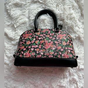 Coach Mini Sierra Satchel in Posey Cluster Floral Print